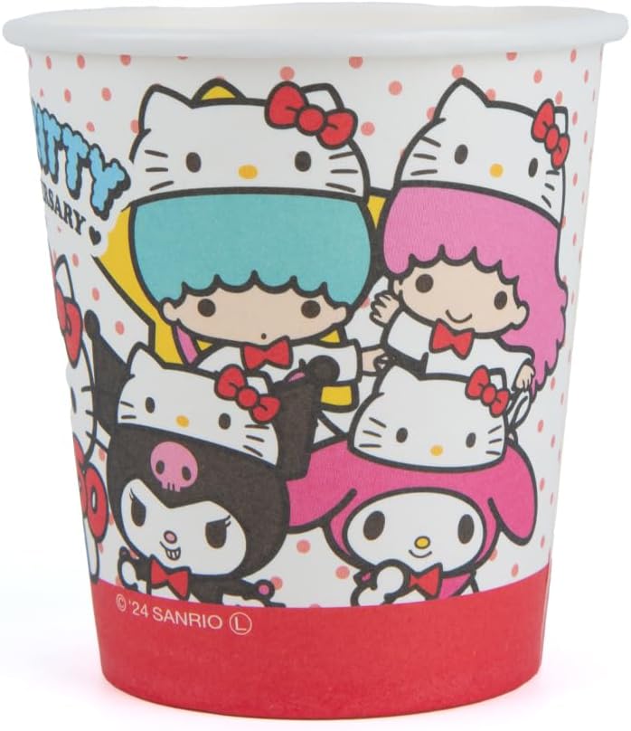DAISO Sanrio Characters Paper Cups - 8 Pcs for Parties and Kids' Drinks - Image 3